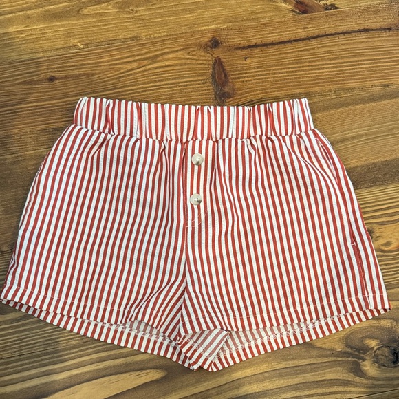 Happily Grey Pants - Chic Striped High Waist Women's Shorts